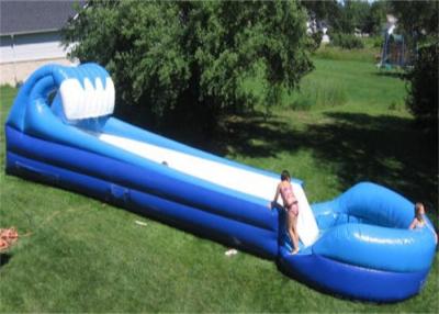 China Long Inflatable Commercial Water Slide For Grassland , Inflatable Pool Water Slide for sale