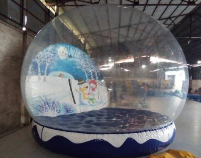 中国 膨脹可能なクリスマスの雪の地球、ポリ塩化ビニールの防水シートの屋外のための膨脹可能なクリスマスの球 販売のため