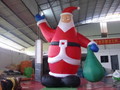China PVC Tarpaulin Inflatable Advertising Products , Inflatable Santa Claus  For Shopping Mall Xmas Decoration for sale