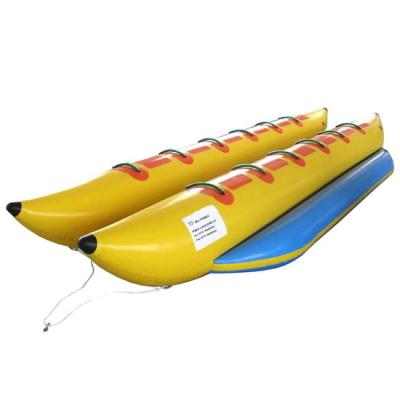 China Floating Inflatable Water Toys , PVC Inflatable Water Boat with 12 Seats for sale