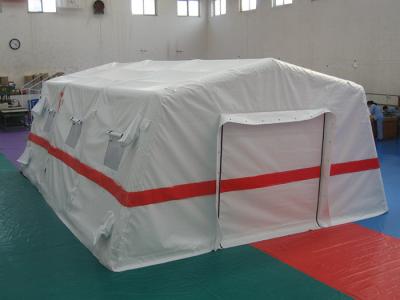 China Traditional White Hospital Color Inflatable Tent , 0.65mm PVC Inflatable Emergency Tent for sale