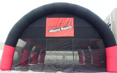 China Outdoor Advertising Inflatable Tent / Inflatable Sport Tent with Mesh for sale