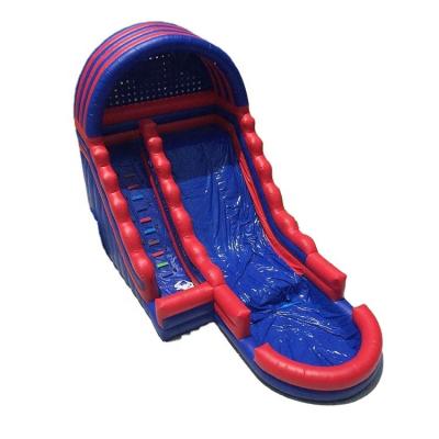 China OEM Plato Inflatable Swimming Pool Water Slides Red And Blue Blow Up Waterslides for sale