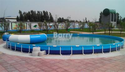 China Custom Round Mobile Container Portable Water Pool 20m Diameter for sale