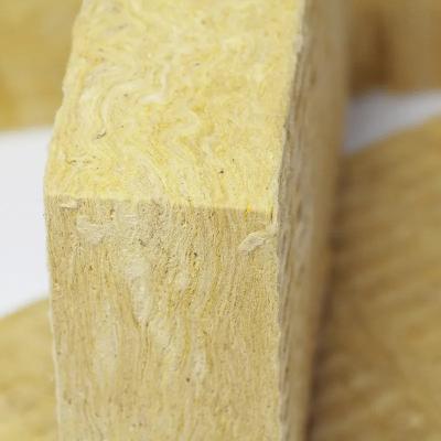 China Stable Rock Wool Soundproofing Panels Yellow Mineral Wool Slabs for sale
