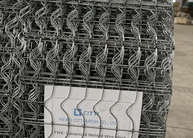 Close-up of galvanized wire mesh