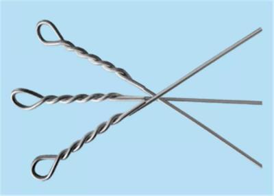China 2.5m Length Galvanized Baling Wire 12 Gauge 15 Gauge Single Loop for sale