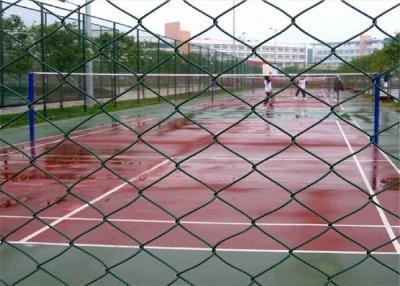 China 2.2m Height Anti - Rust Chain Link Fence Pvc Coated Iron Wire  For Swimming Spool for sale