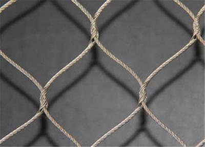 China High Tensile Strength SS Wire Rope Mesh , Safety Stainless Steel Rope Net for sale