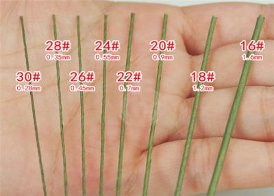 China Alambre cubierto de papel artificial Bwg22 de la longitud los 36cm de la decoración del tronco de la flor en venta