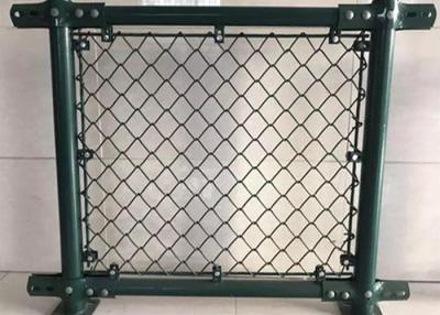 China 4mm Thickness 4 Ft Green Cyclone Fence Pvc Coated Diamond Wire Mesh for sale