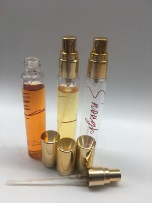 China 3ml 15ml Glass Tube Vial Mini Perfume Spray Bottle With Atomizer for sale