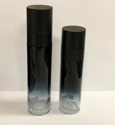China Botellas de cristal de la loción, cosmético que empaqueta con el logotipo modificado para requisitos particulares bomba y OEM de pintura en venta