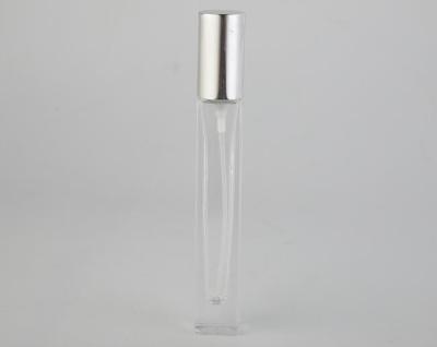 China Sprayer Sealing 10ml Square Glass Vials Glass Perfume Bottle Makeup Packaging for sale