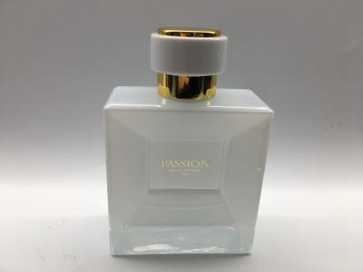 China Botella de perfume de cristal de perfume del casquillo del atomizador de la botella 100ml del cuadrado vacío del SGS en venta