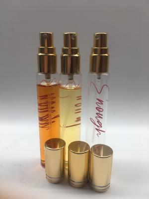 China 10ml 15ml Small Perfume Vials Gold Aluminum Sprayer Atomizer Cap for sale