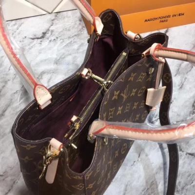 China LV handbag upgrade,leather handle bottom thickness Favorite made of inner canvas leather,,the trim is real cowhide trim for sale