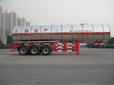 China Gas Tanker Semi Trailer 39500L Capacity For Transport Propylene Oxide Liquiefied Property for sale