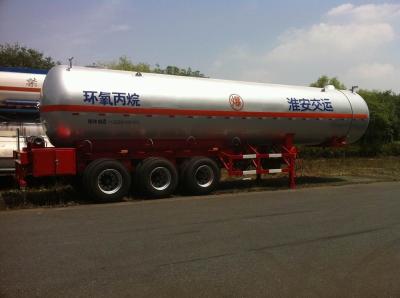 China 3x13T BPW Axle Stainless Steel Liquefied Gas Tanker Truck 10,435 US Gallon for sale