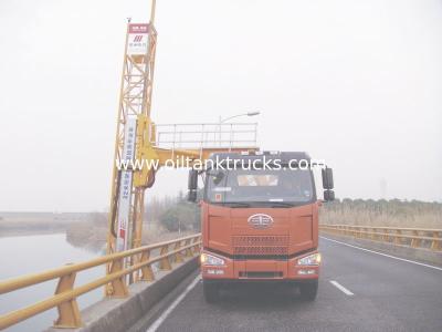 China 22m Truss Bridge Inspection Truck FAW Chassis 8x4 206KW 280HP for sale