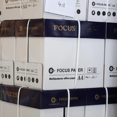 China FOCUS Brand 100% Virgin Wood Pulp 70/80GSM A4 White Copy Paper Office Paper à venda