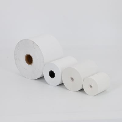 China La termal termal del papel 80m m del recibo de la pulgada del cajero automático 48gsm 3 acusa recibo del alto brillo de papel en venta
