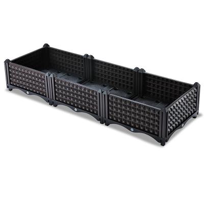 China OEM Service Multifunction Plastic Raised Planter Boxes Outdoor Fire Proof for sale
