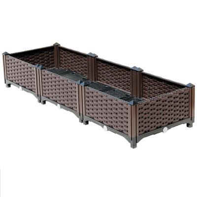 China Customizable Long Plastic Garden Planter Box Easy Degradation Samples Offered for sale