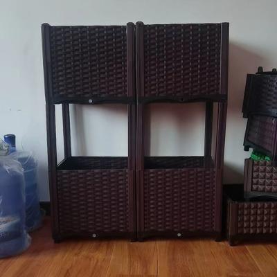 China PVC Plastic Vegetable Garden Outdoor Flower Box Square for sale