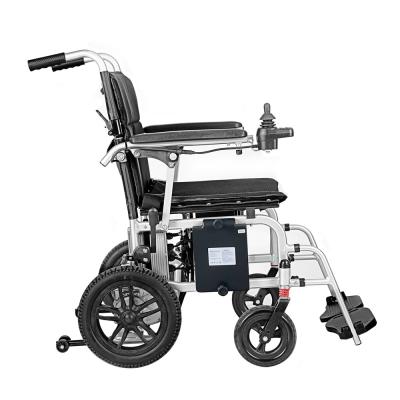 China KSM-509 Best Selling Black Fold Wheelchair Buy Lightweight only 16.5 kgs Electric Foldable Powered Wheelchair For Disabled for sale
