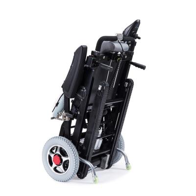 China 24V 200W Stair Climbing Wheelchair Electric Hand Truck Trolley Carts With Track for sale