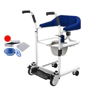 China Patient Lift Transfer Chair Disabled Manual Bath Toilet Wheelchair for sale