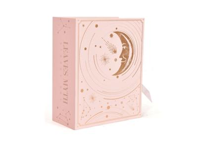 China Material prático de empacotamento do cartão da poluição das caixas do presente luxuoso da forma do livro não à venda