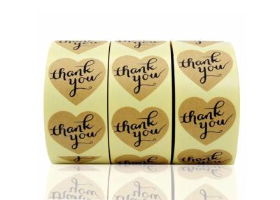 China Retro Kraft Paper Stickers , Personalised Adhesive Labels Customized Size for sale