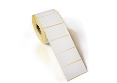 China Papel de etiqueta branco impermeável do rolo do papel da etiqueta/material de papel inferior de Gration à venda