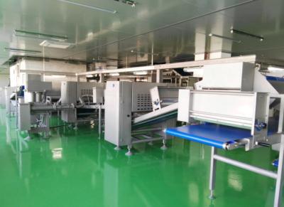 China -40℃ Auto Freezing Tunnel Pastry Dough Laminator Machine For Croissant  and sasuage roll for sale