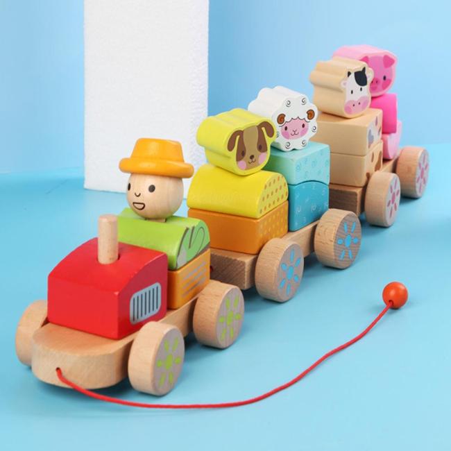 Wood Train Truck Shape DIY Educational Toy for Preschool Toddler Children Wood Train Truck Shape DIY Educational Toy for Preschool Toddler Children