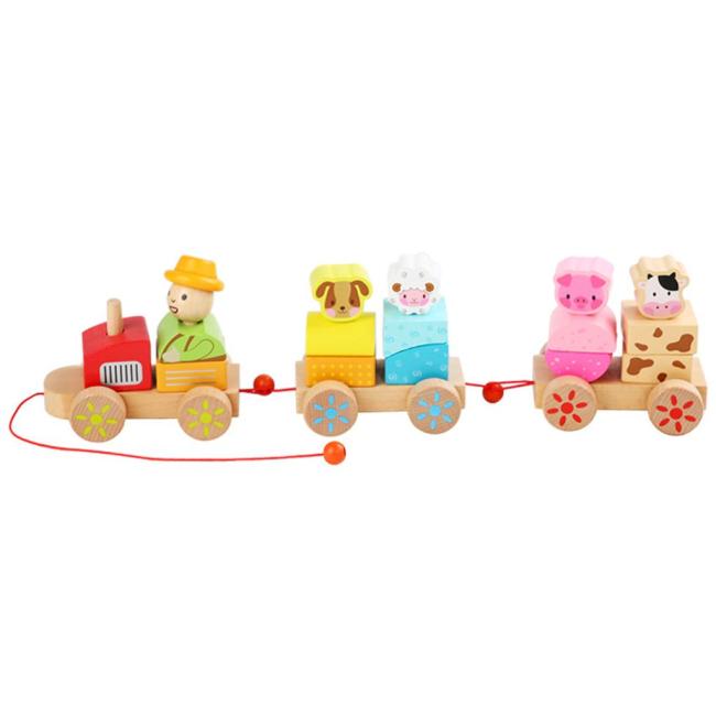 Wood Train Truck Shape DIY Educational Toy for Preschool Toddler Children Wood Train Truck Shape DIY Educational Toy for Preschool Toddler Children
