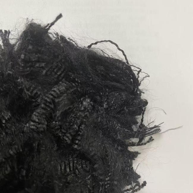 Polyacrylonitrile pre-oxidized fiber product sample