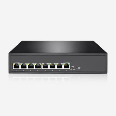 China 8 10/100/1000M RJ45 Gigabit Easy Smart Switch Support SNMP WEB Dumb And Web Smart Two Mode for sale