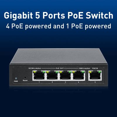 China 5 Port Unmanaged PoE Switch With Port Trunking Support IEEE 802.3bt Network Protocols for sale