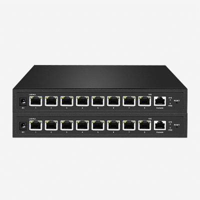 China DC Power Supply 10 Gigabit Ethernet Switch With 8 10Gbps Auto Sensing RJ45 Port for sale