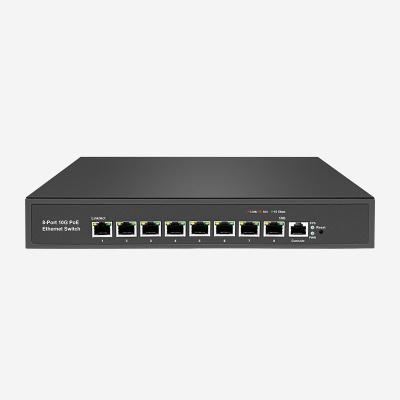 China 8 RJ45 PoE Ports 10gb Layer 3 Switch Redundancy QoS And PoE Support Included for sale