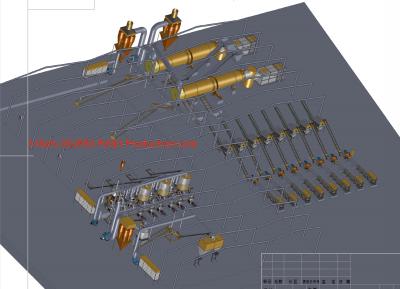China 3Phase Biomass Pellet Production Line 220KW Complete Fuel Pellet Making Machine for sale