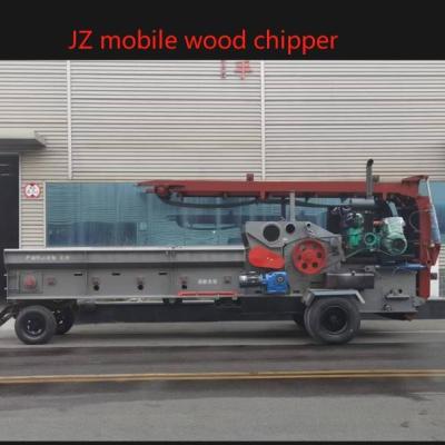 China Carbon Steel Industrial Chipper Shredder Chipping Size 50mm Mobile Wood Chipper for sale