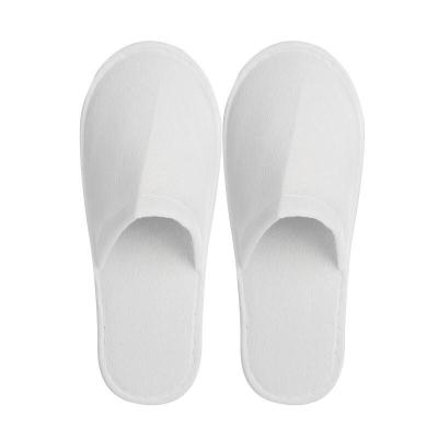 China Plain 27cm*10.0cm 28cm*10.5cm Non Woven Disposable Hotel Slippers for sale