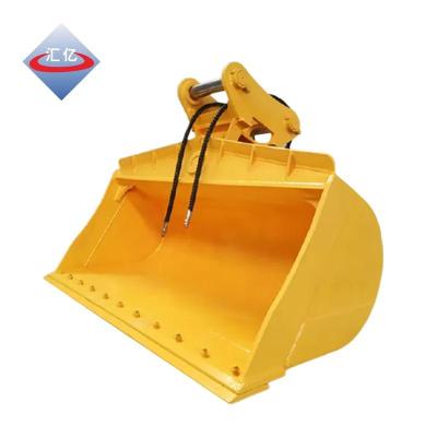 China NM 360 Q355 Excavator Tilt Bucket For Mini Excavator Double Cutting Edges for sale