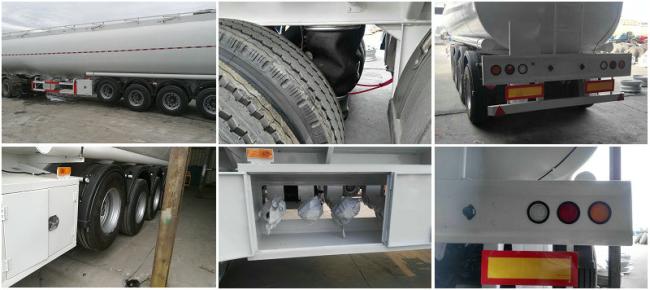 4 axle 60000 liters 6 compartment fuel tank semi trailer sale in African