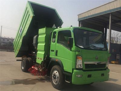 China SINOTRUK HOWO 4X2 Road Sweeper Truck 2 Axles For Cleaning Highways / Urban Roads for sale