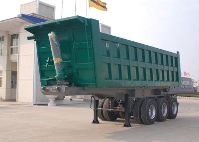 China Tri caminhão basculante seguro do eixo, 30 de CBM de 50 toneladas de 40 toneladas de 30 toneladas de 20 toneladas dos reboques da descarga semi à venda